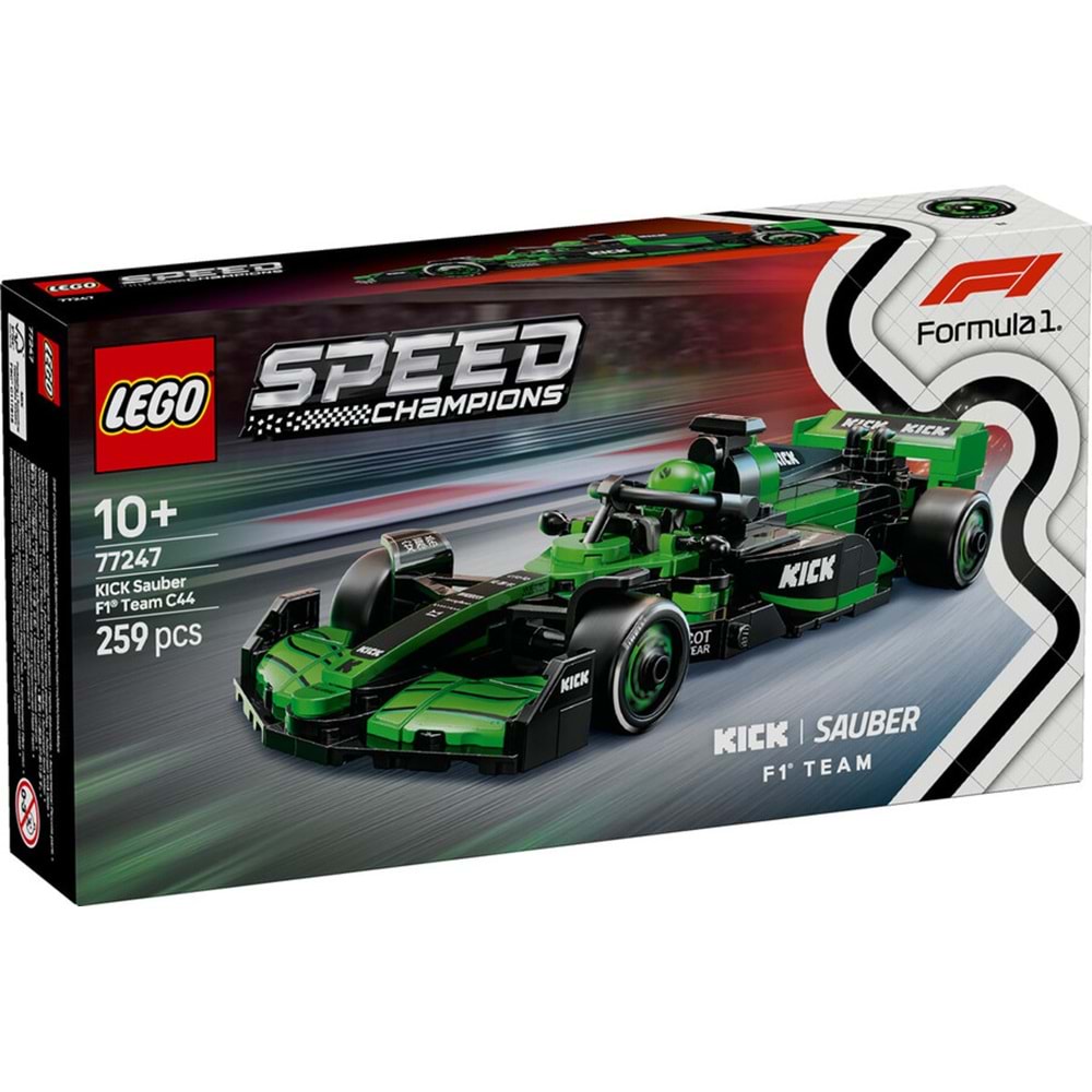 LEGO-77247 Speed Champions KICK Sauber F1® Team C44 Yarış Arabası