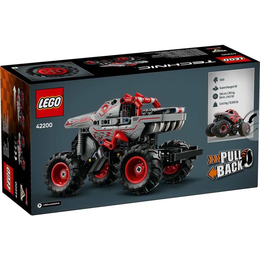 LEGO-42200 Technic Monster Jam ThunderROARus Çek-Bırak