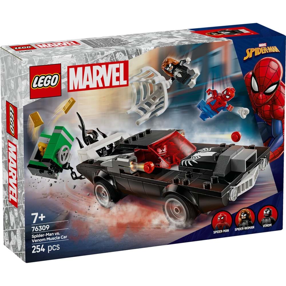 LEGO-76309 Marvel Örümcek Adam, Venom Arabasına Karşı
