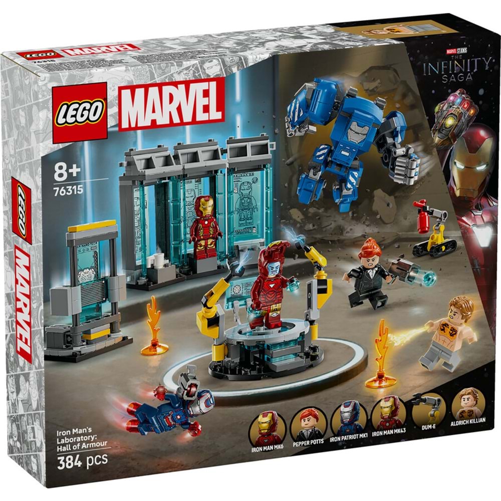 LEGO-76315 Marvel Iron Man'in Laboratuvarı: Zırh Salonu