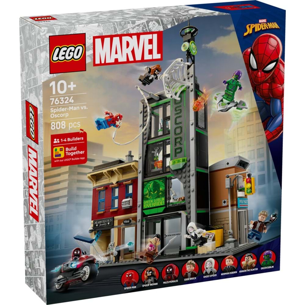 LEGO-76324 Marvel Örümcek Adam, Oscorp’a Karşı