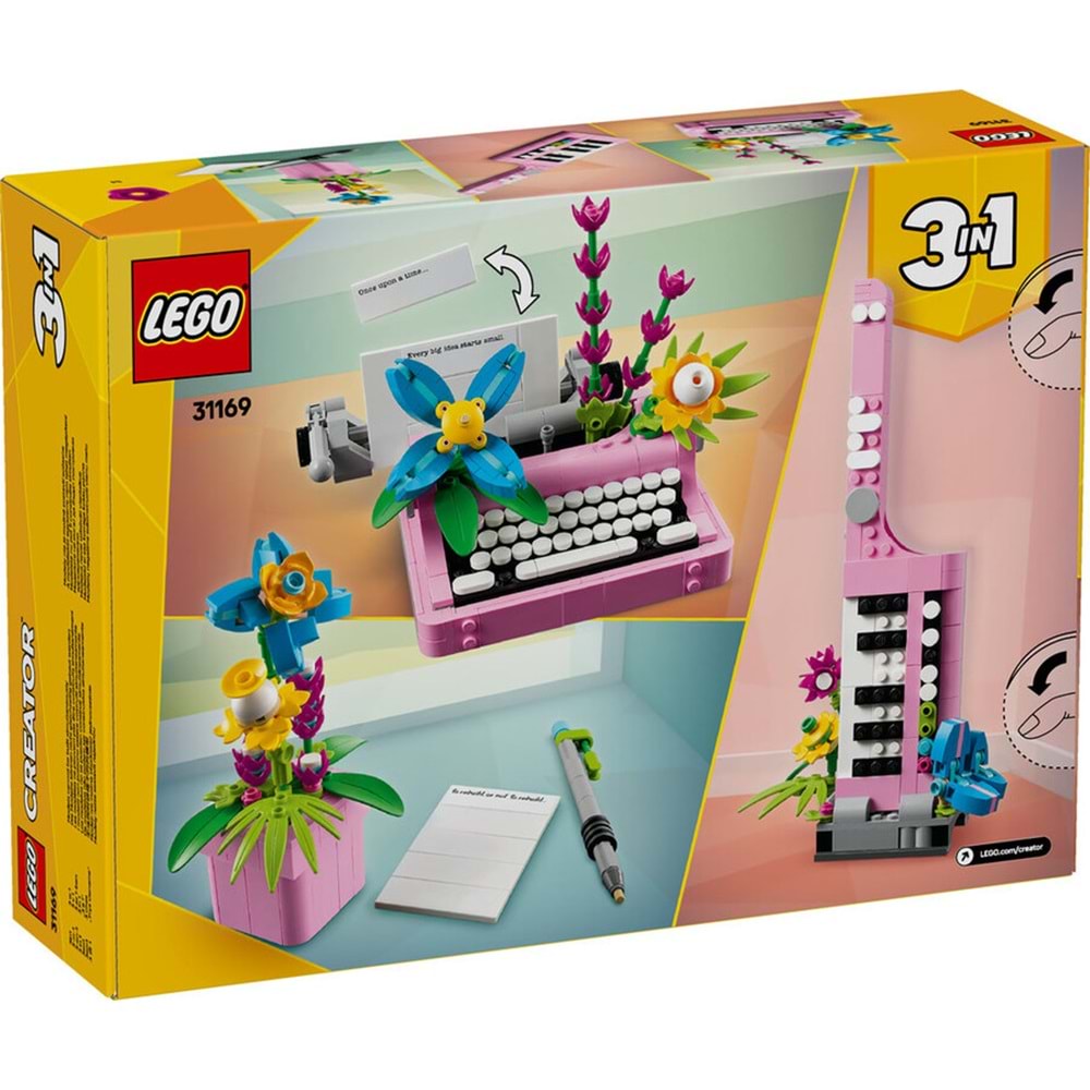 LEGO-31169 Creator Çiçekli Daktilo