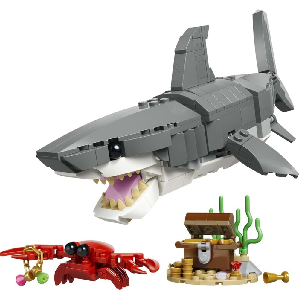 LEGO-31381 Creator Acımasız Köpek Balığı ile Hazine Sandığı