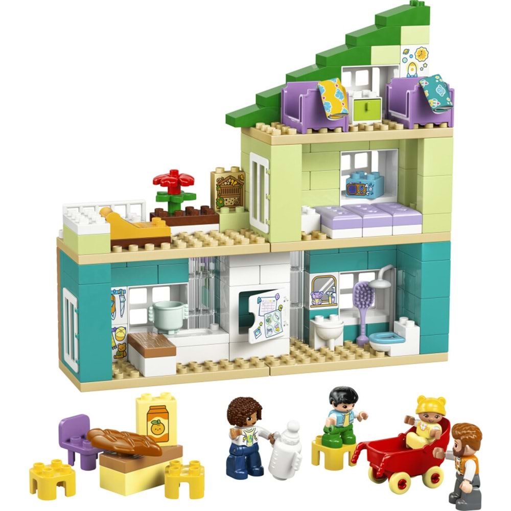 LEGO-10470 DUPLO® 3’ü 1 Arada Figürlü Modern Aile Evi