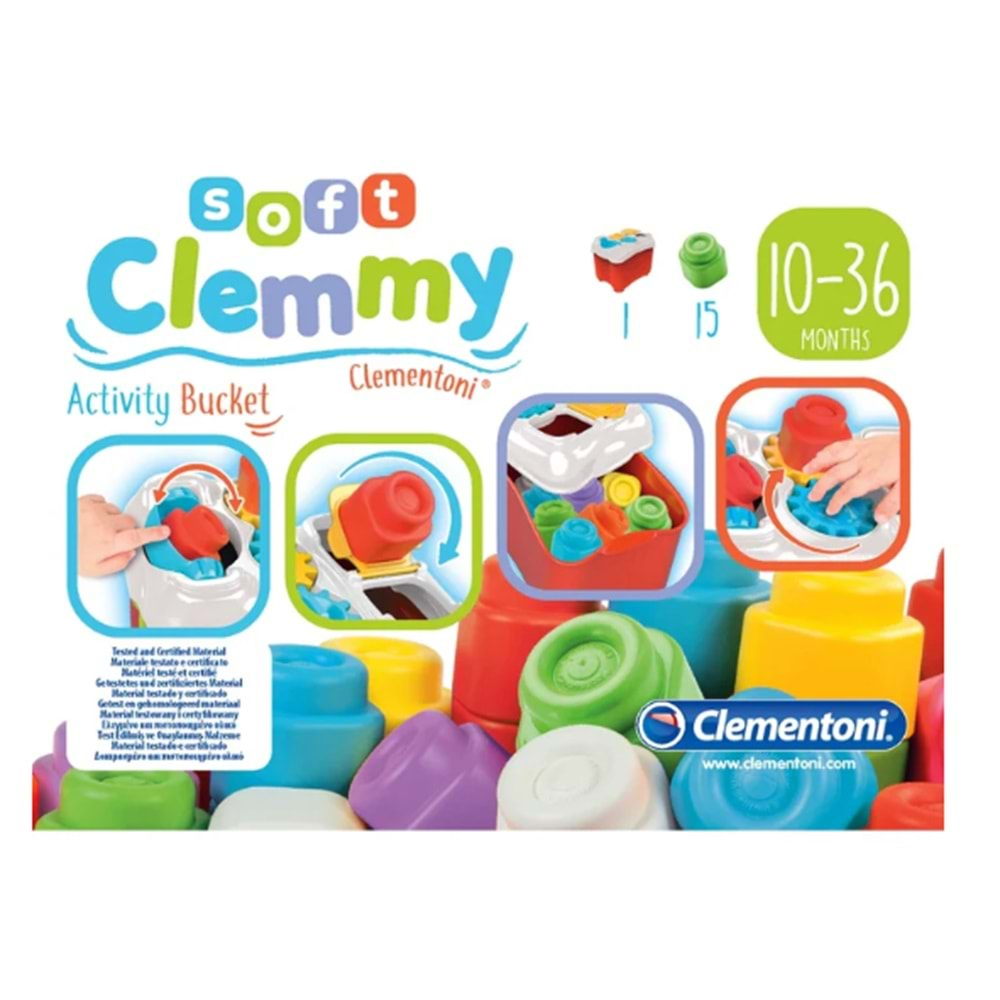 Clementoni Soft Clemmy Yumuşak Blok Bultak Kovası Cle-17171