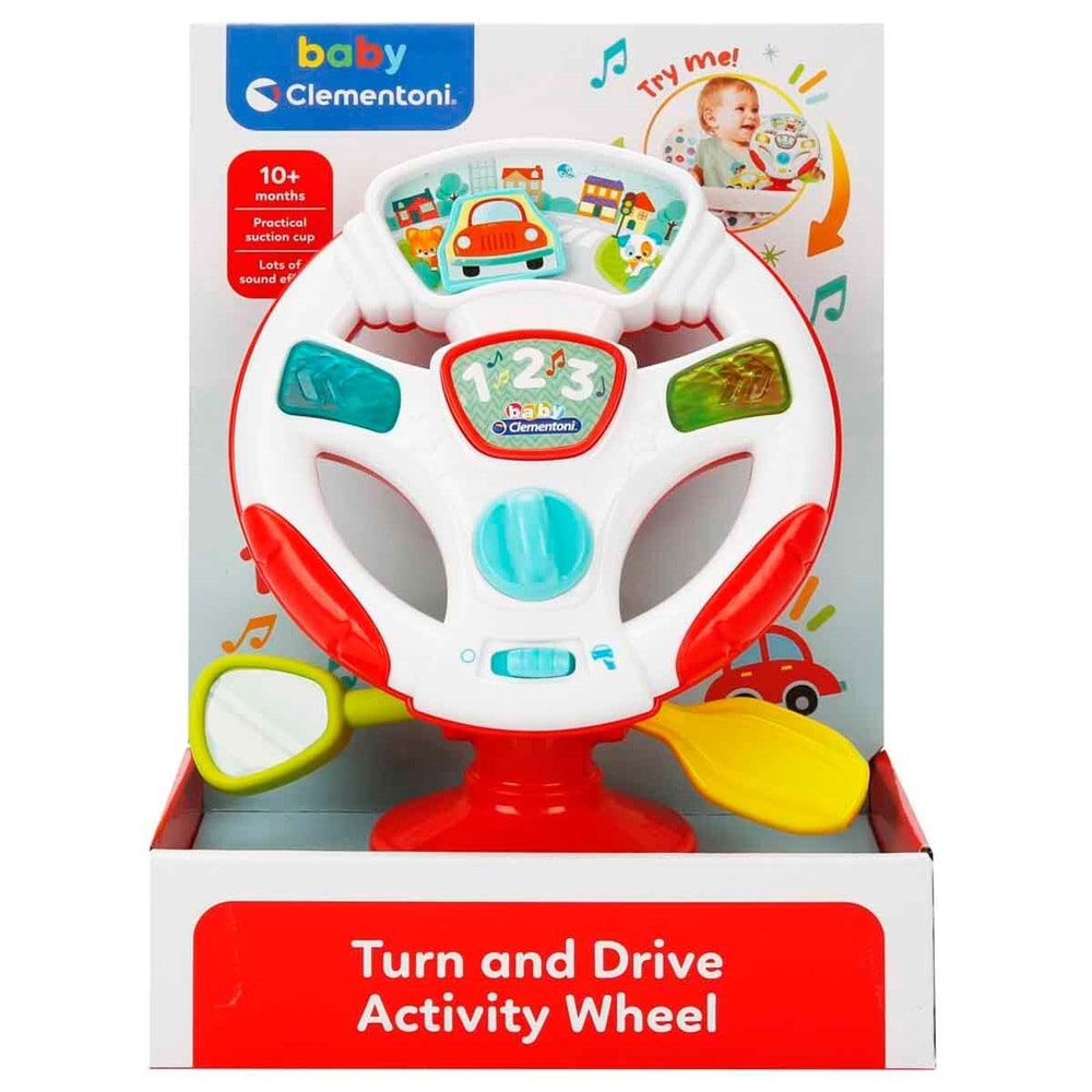 Clementoni-17899 Baby Clementoni Sesli ve Işıklı Aktivite Direksiyonu
