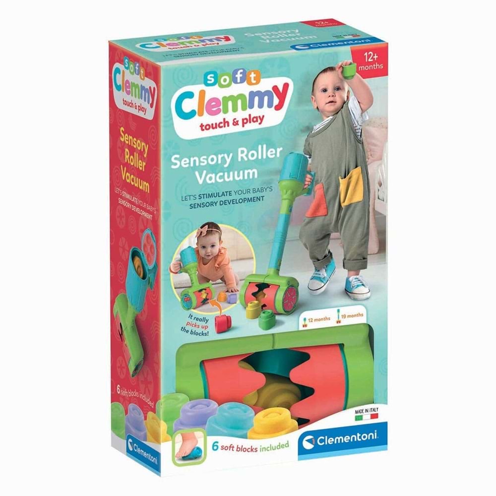 Clementoni Baby Soft Clemmy - Duyusal Vakumlu Süpürge 17975