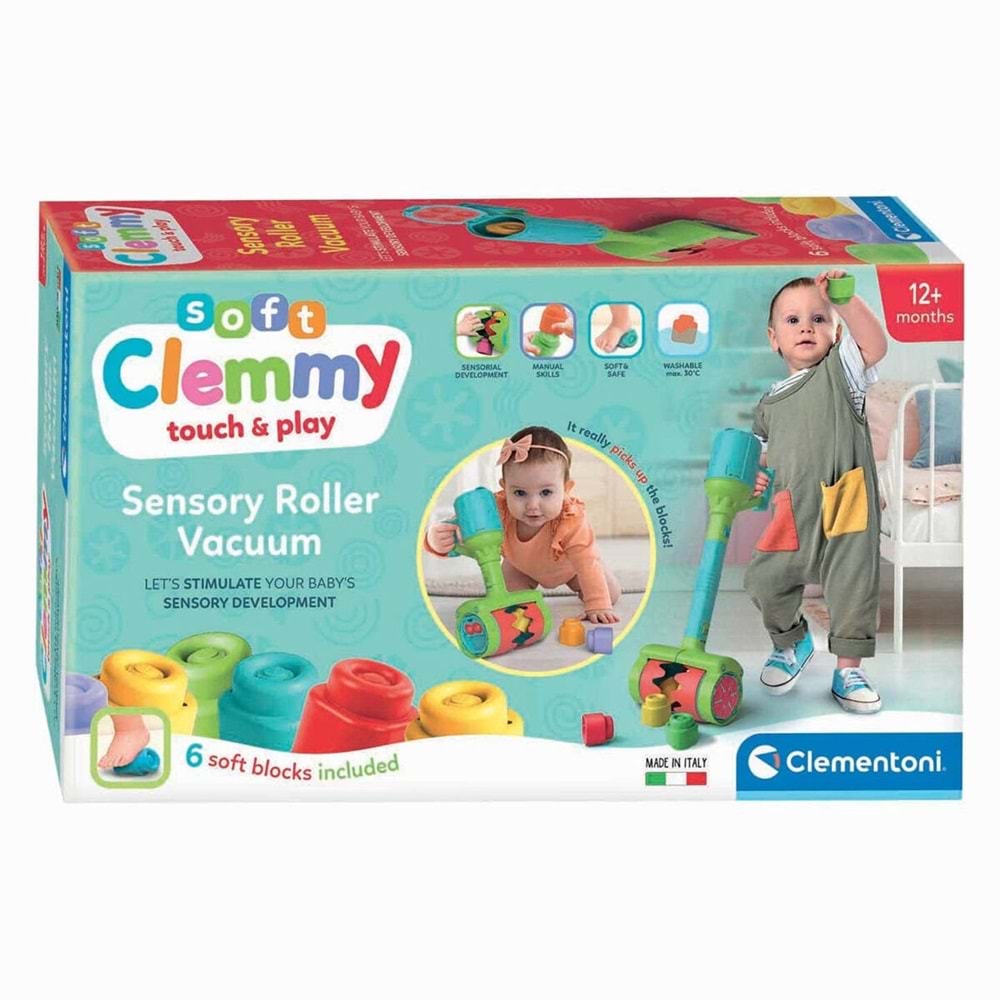 Clementoni Baby Soft Clemmy - Duyusal Vakumlu Süpürge 17975