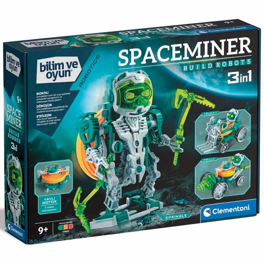 Clementoni-64089 Bilim ve Oyun - Spaceminer