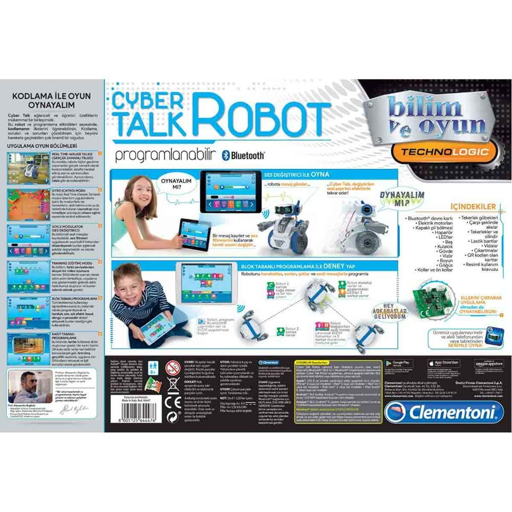 Clementoni Robotik Laboratuvarı Cyber Talk Robot 64447