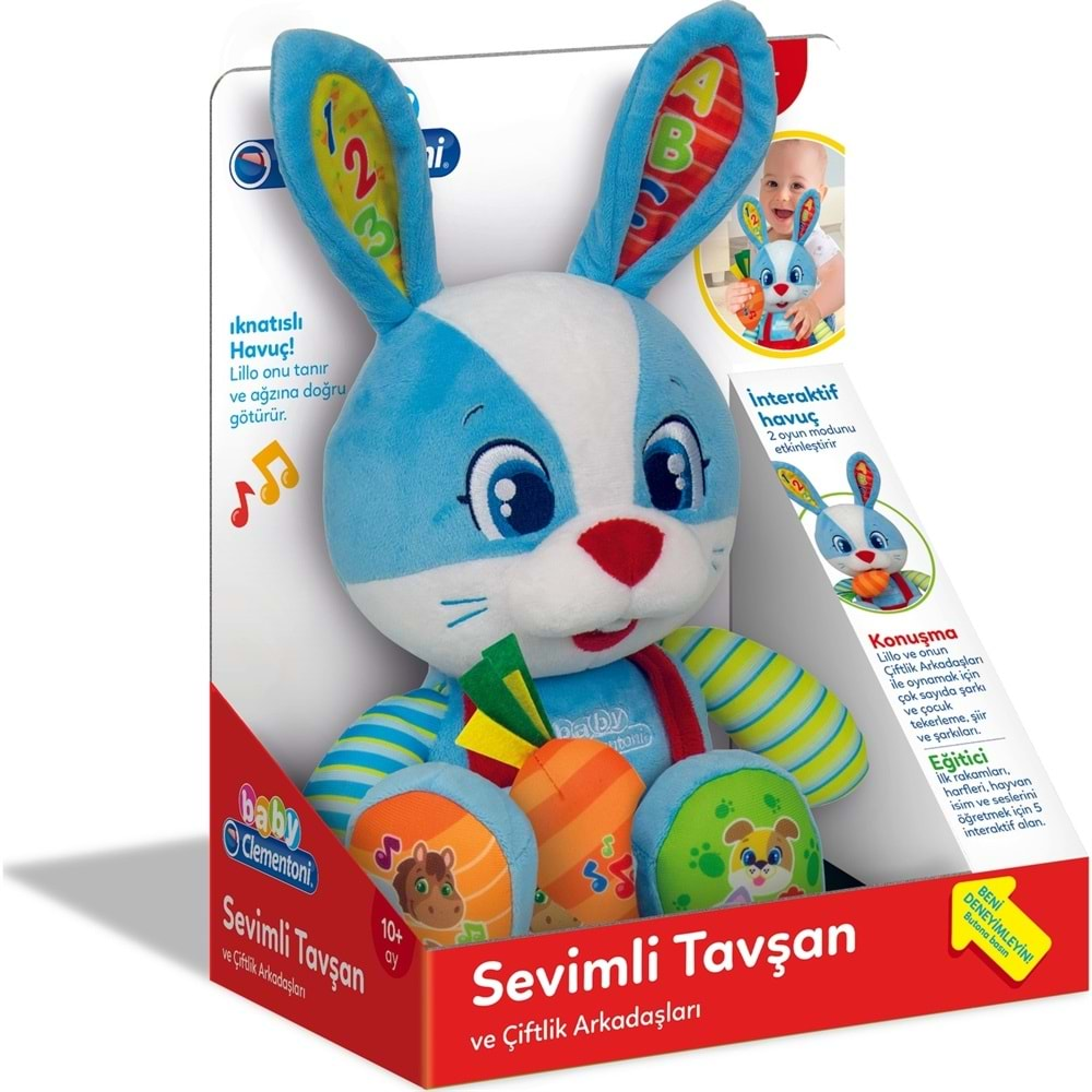 Clementoni-Baby Sevımli Tavşan Cle-64544