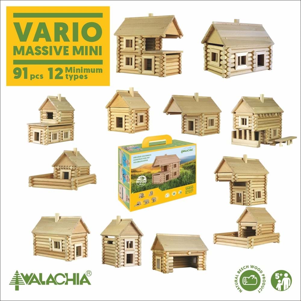 WALACHIA-W31 VARIO MASSIVE AHŞAP HOBİ KİTİ 91 PARÇA MK-W31