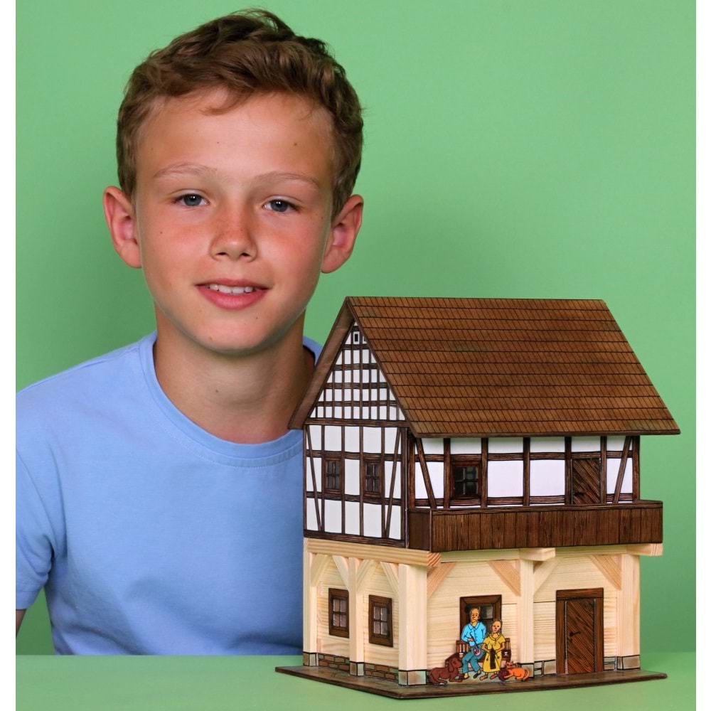 WALACHIA-W37 2 KATLI EV AHŞAP HOBİ KİTİ 115 PARÇA MK-W37