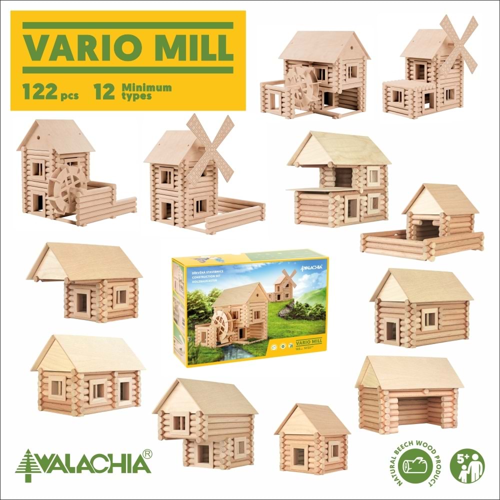 WALACHIA-W49 VARIO MILL AHŞAP HOBİ KİTİ 122 PARÇA MK-W49