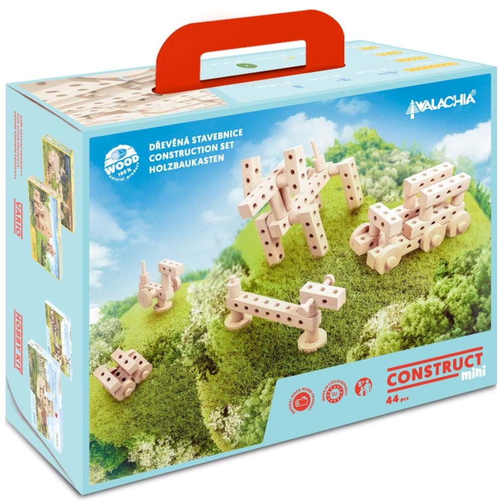 WALACHIA-W92 AHŞAP İNŞAAT SETİ MİNİ 44 PRAÇA MK-W92