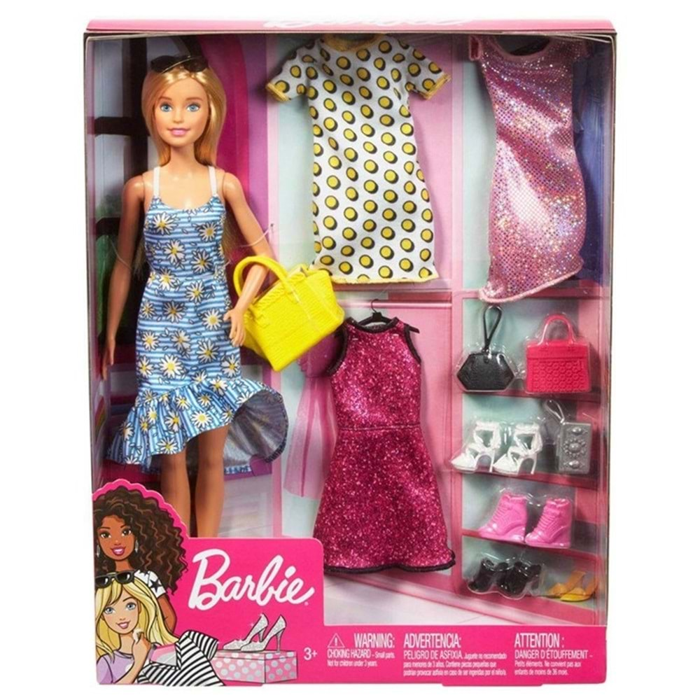 Barbie ve Kıyafet Kombinleri Oyun Seti GDJ40