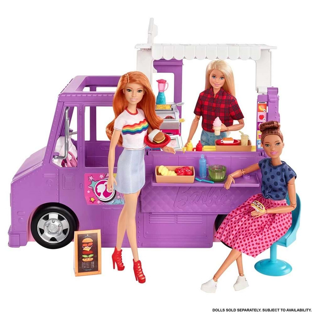 Barbie'nin Yemek Arabası Oyun Seti GMW07