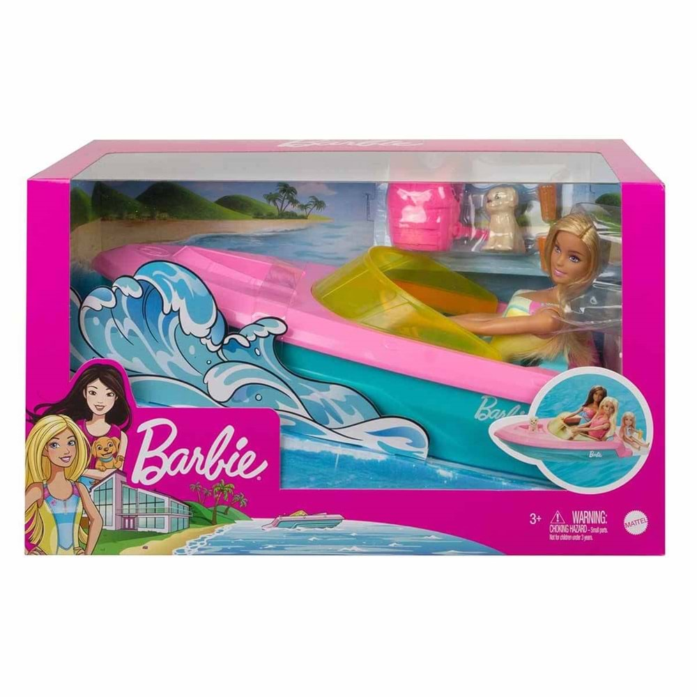 Barbie Bebek ve Teknesi Oyun Seti GRG30