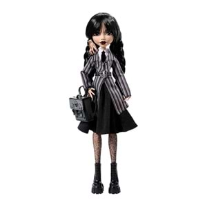 Monster High Koleksiyon - Wednesday Okul Üniformalı Bebek HXJ04