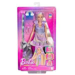 Barbie® Upuzun Muhteşem Saçlı Bebekler-Saç Tasarım Oyun Seti JCT72