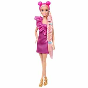 Barbie® Upuzun Muhteşem Saçlı Bebekler Pembe Saçlı Bebek JDC85