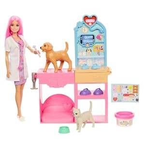 Barbie®'nin Veteriner Kliniği™ Bebek ve Aksesuarları JFX93