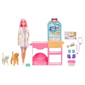 Barbie®'nin Veteriner Kliniği™ Bebek ve Aksesuarları JFX93