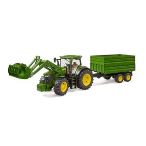 Bruder John Deere 7R 350 Kepçeli Traktör Ve Römork BR03155