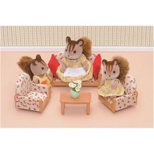 Sylvanian Families 3 Parça Koltuk Seti ve Orta Sehpa ESF4464