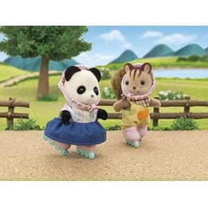 Sylvanian Families Bisiklet ve Paten Seti -Panda Kız ESF5652