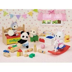 Sylvanian Families Tavşan ve Panda Bebeğin Oyun Odası ESF5709