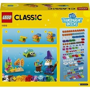 LEGO-11013 Classic Yaratıcı Şeffaf Yapım Parçaları