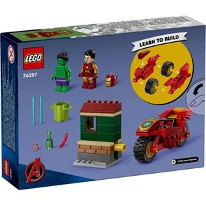 LEGO-76287 Marvel Motosikletli Iron Man ve Hulk
