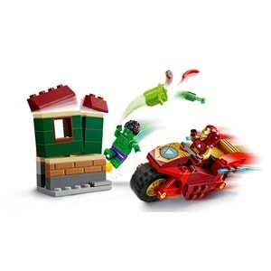 LEGO-76287 Marvel Motosikletli Iron Man ve Hulk