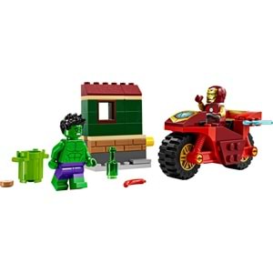 LEGO-76287 Marvel Motosikletli Iron Man ve Hulk