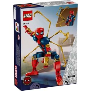 LEGO-76298 Marvel Iron Örümcek Adam Yapım Figürü