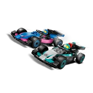 LEGO-60444 City F1 Garajı ve Mercedes-AMG ve Alpine Arabaları