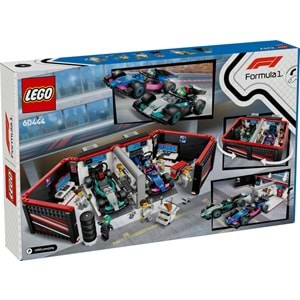 LEGO-60444 City F1 Garajı ve Mercedes-AMG ve Alpine Arabaları
