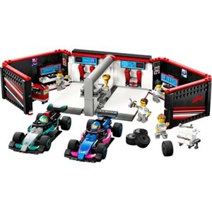 LEGO-60444 City F1 Garajı ve Mercedes-AMG ve Alpine Arabaları