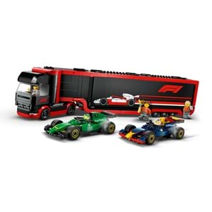 LEGO-60445 City RB20 ve AMR24 F1 Arabalı F1 Kamyonu