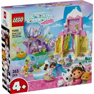 LEGO-11205 Gabby's Dollhouse Tatlı Şekerleme Dağı ve Kedi Bahçesi