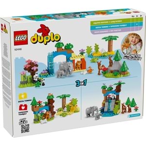 LEGO-10446 DUPLO 3’ü 1 Arada Vahşi Hayvan Aileleri