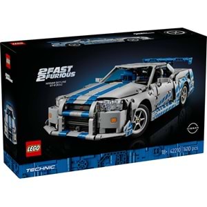 LEGO-42210 Technic Daha Hızlı Daha Öfkeli Nissan Skyline GT-R (R34) Araba