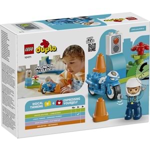 LEGO-10471 DUPLO® Mavi Polis Motosikleti
