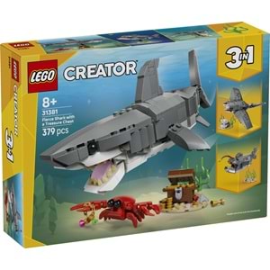 LEGO-31381 Creator Acımasız Köpek Balığı ile Hazine Sandığı