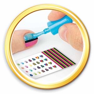 Clementoni-18730 Crazy Chic Oje Kurutucu Tırnak Süsleme ve Tasarım