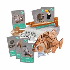 Clementoni-64093 Bilim ve Oyun Dünyadaki Hayvanların Tarihi 64093