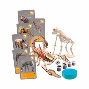 Clementoni-64093 Bilim ve Oyun Dünyadaki Hayvanların Tarihi 64093