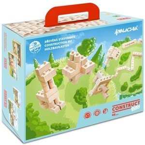 WALACHIA-W93 AHŞAP İNŞAAT SETİ 46 PARÇA MK-W93