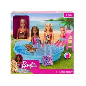 Barbie ve Havuzu Oyun Seti GHL91